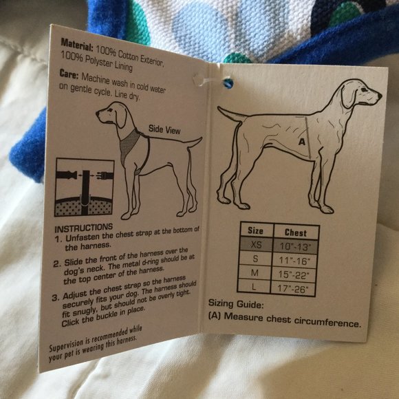 Dog Harness Size XS NEW WITH TAG - Picture 5 of 8